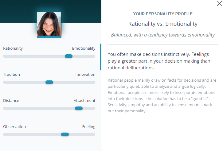 30sdating Personality Profile