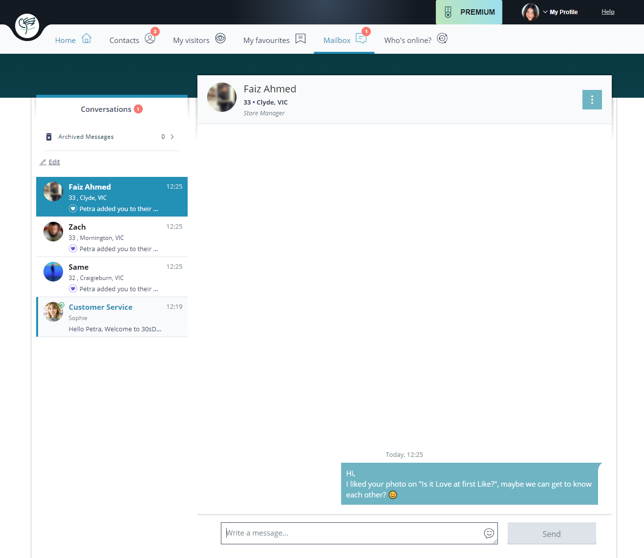 30sdating Messages